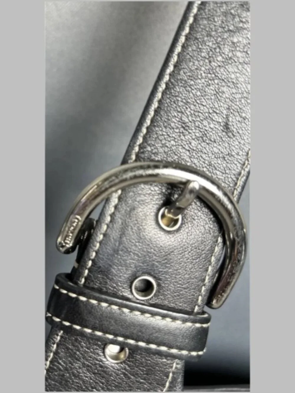 Coach Soho Legacy Slim Hippie 9549 Black Leather Crossbody Shoulder Bag Purse